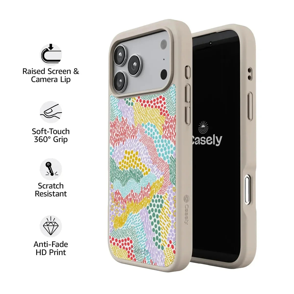 Color Me Happy | Pattern Colorblock Case