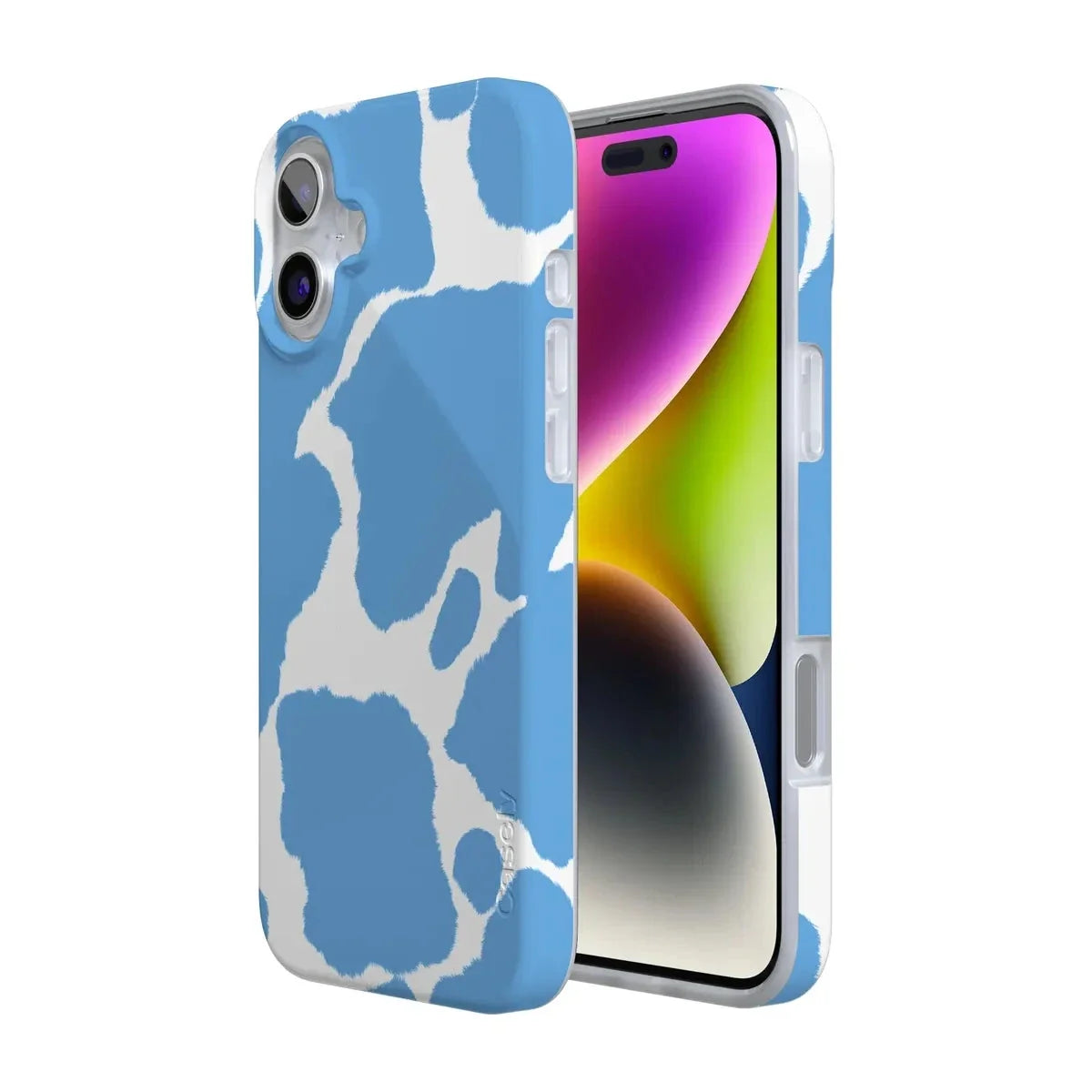 Current MOOd | Light Blue Cow Print Case