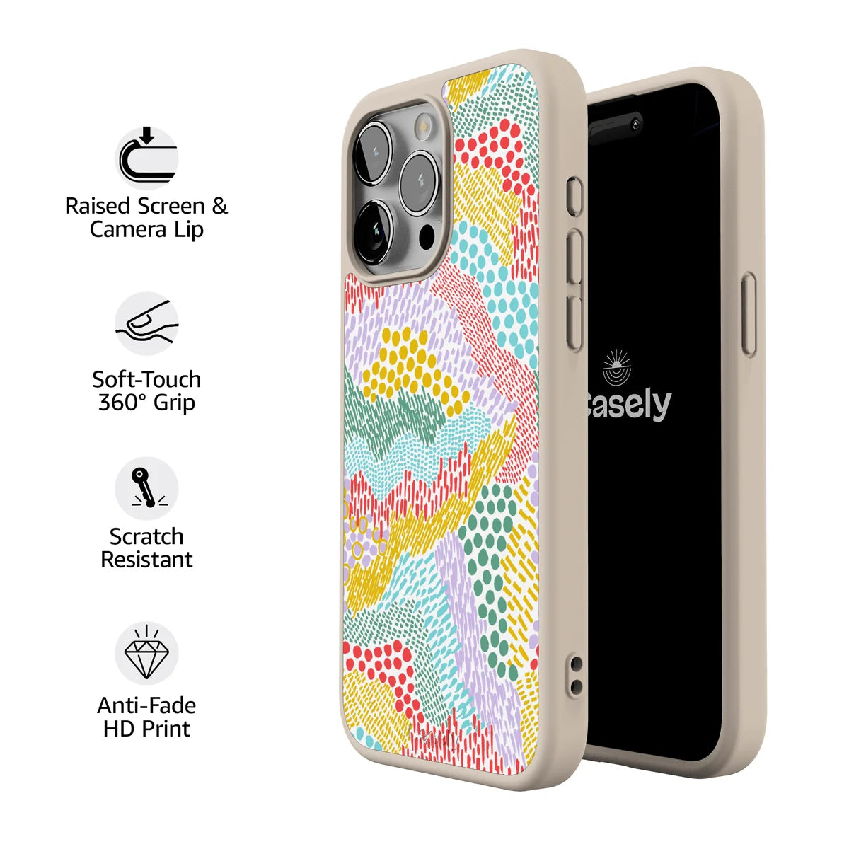 Color Me Happy | Pattern Colorblock Case
