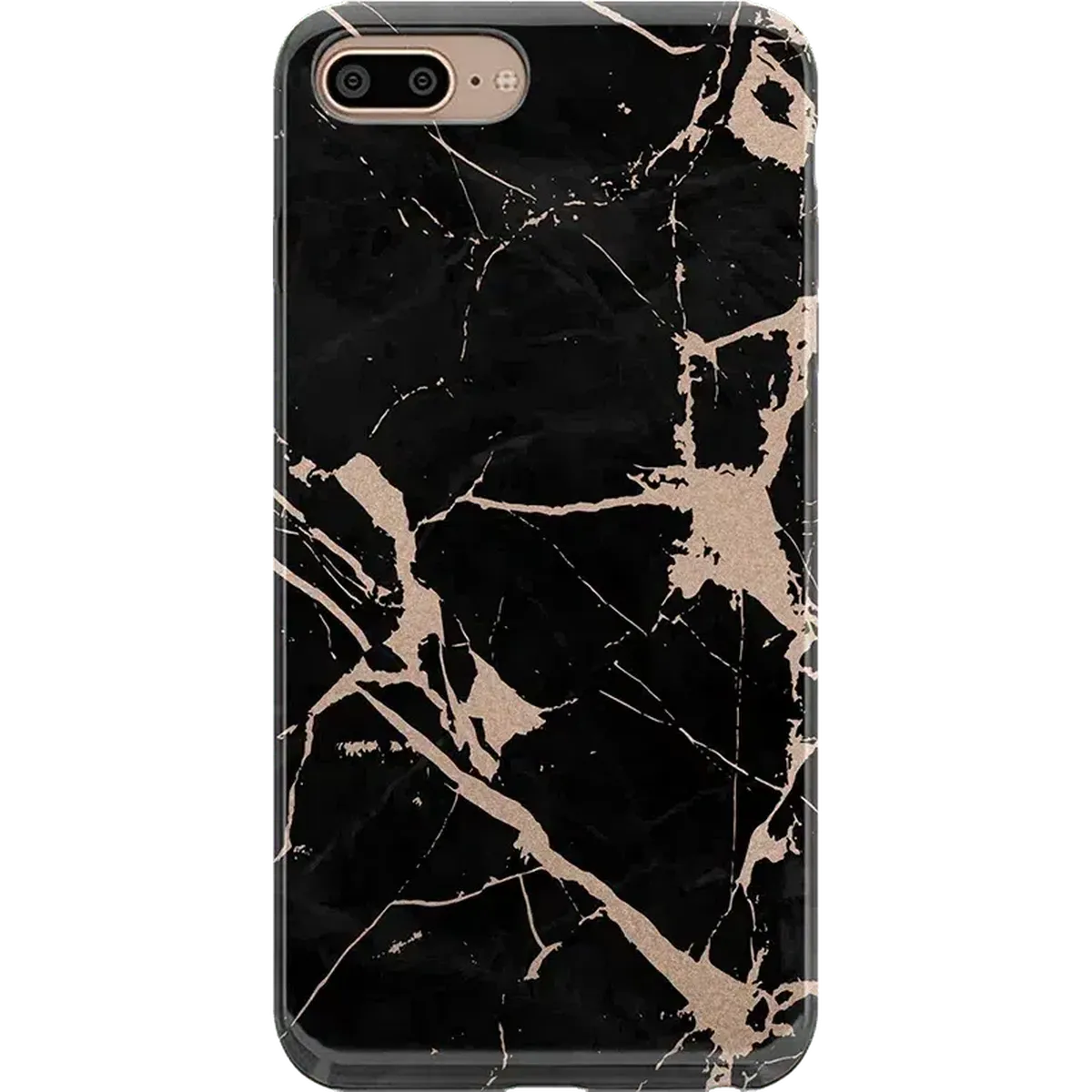 Hidden Gem | Rose Gold and Black Marble Case