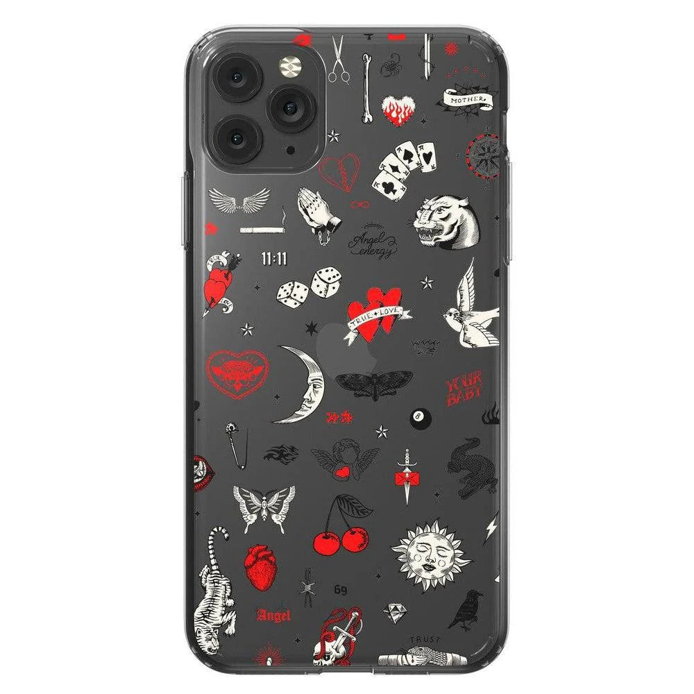 Not a Phase | Clear Flash Tattoo Case