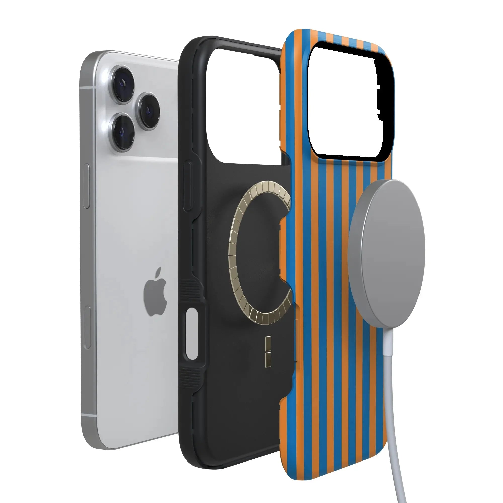 Go New York | Blue & Orange Stripes Case