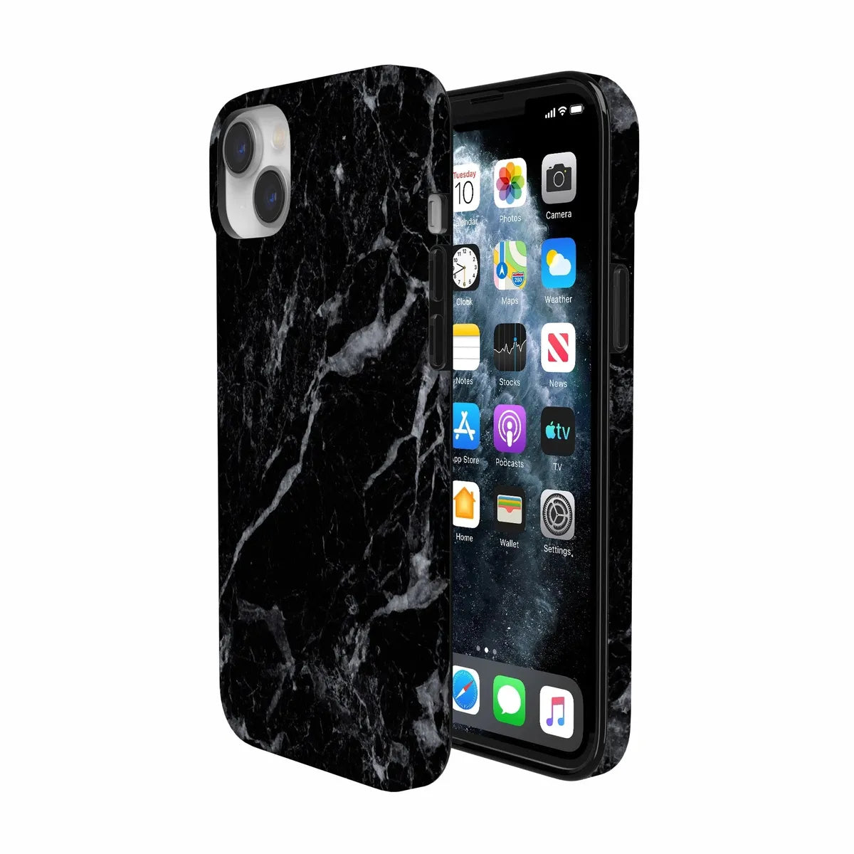 Black Pearl | Classic Black Marble Case