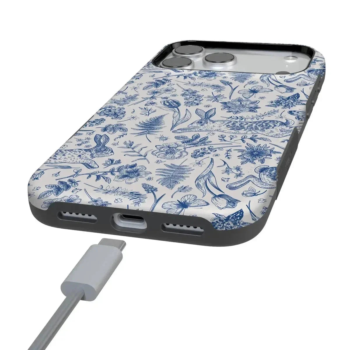 Hop & Bloom | Bunny Toile Case