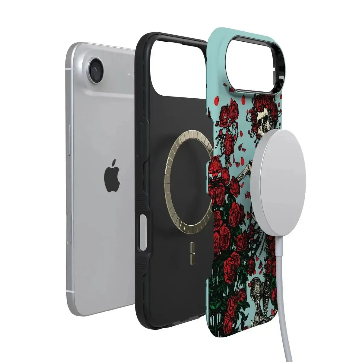 Forever Grateful | Grateful Dead Skeleton Floral Case