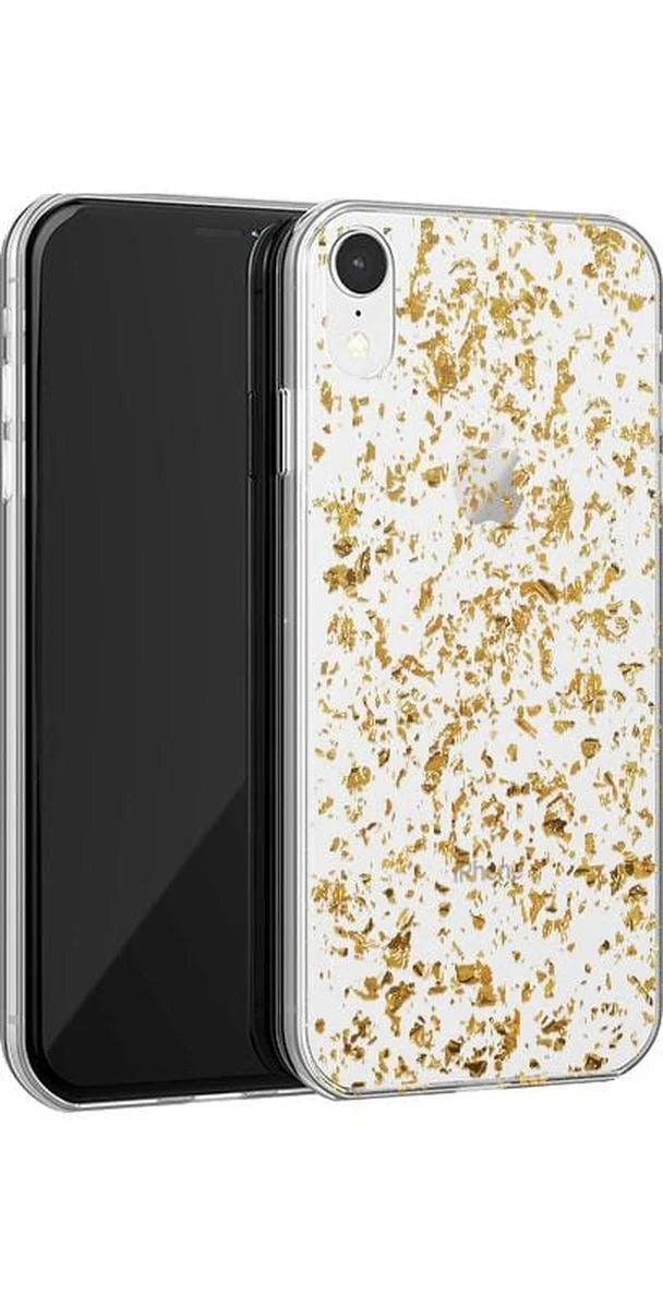 Morning Sparkle | Rose and Gold Flaked Clear Case