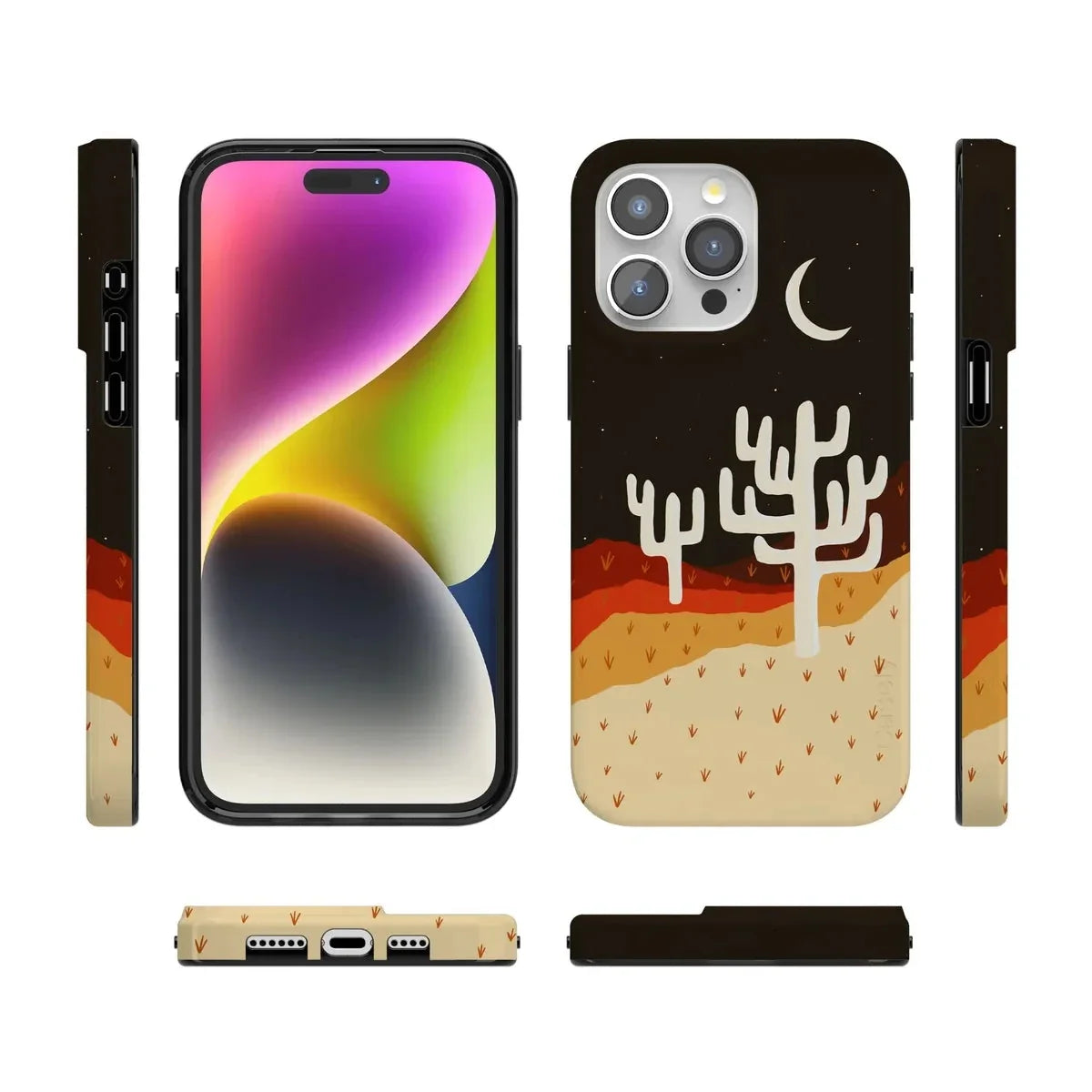 Desert Nights | Cactus Colorblock Case