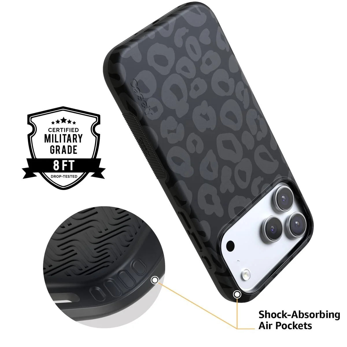 Into the Wild | Black Leopard Case