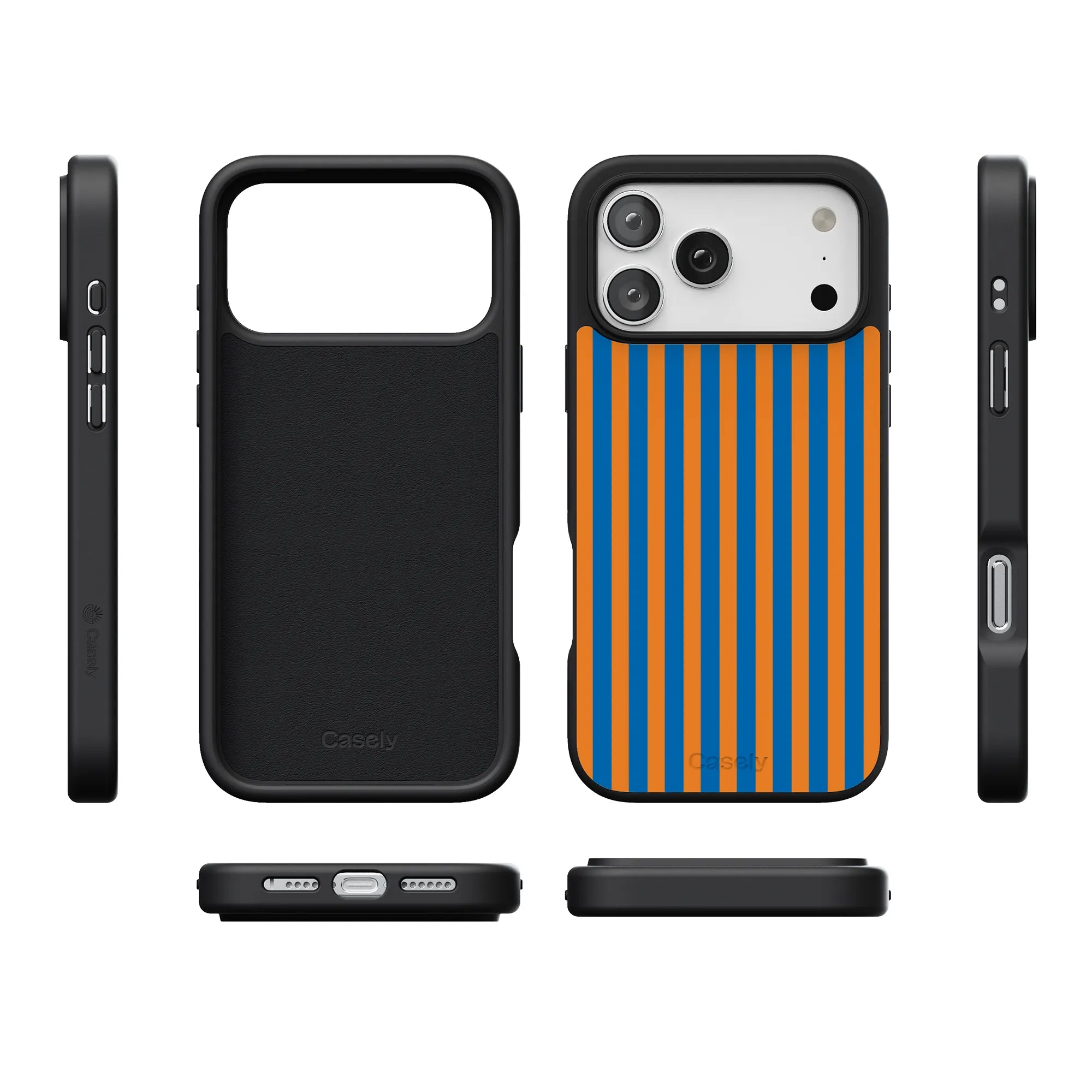 Go New York | Blue & Orange Stripes Case