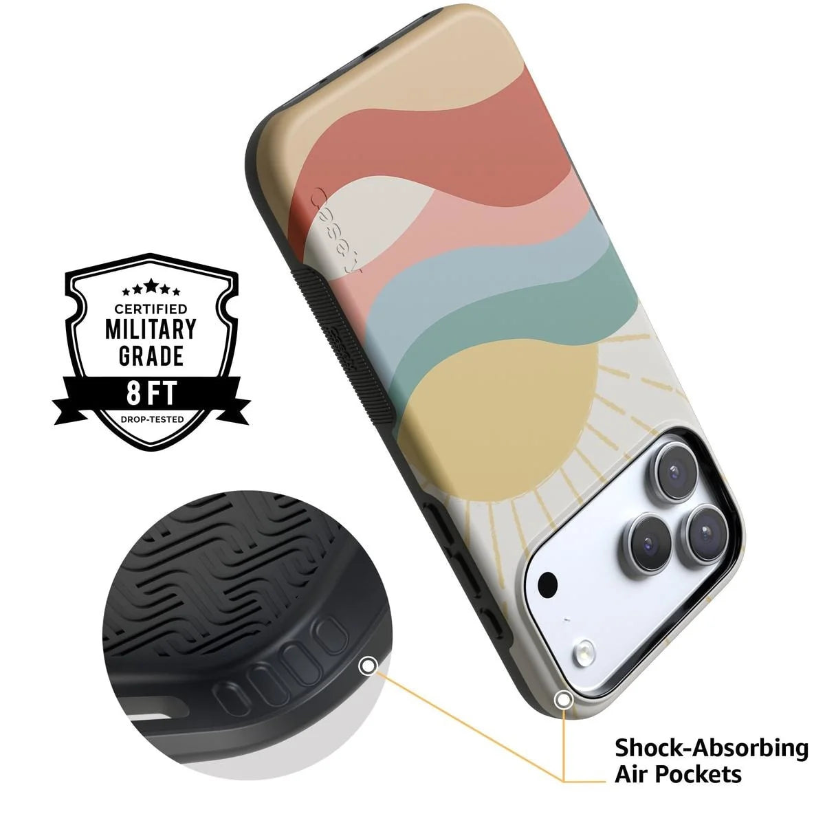 Here Comes the Sun | Colorblock Sunset Case