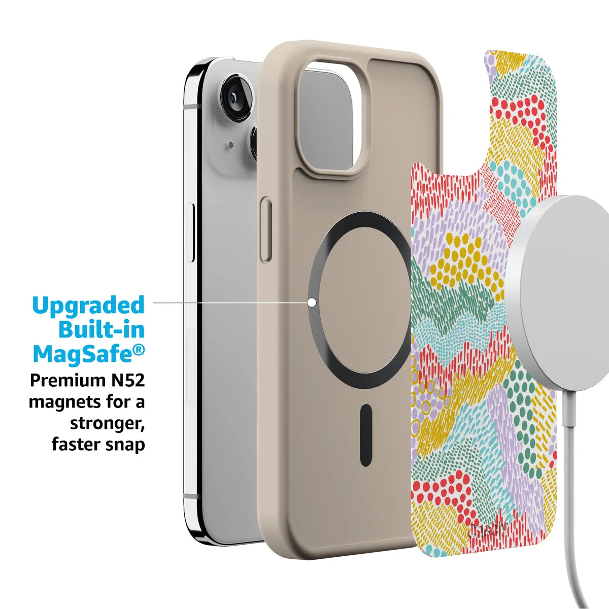 Color Me Happy | Pattern Colorblock Case