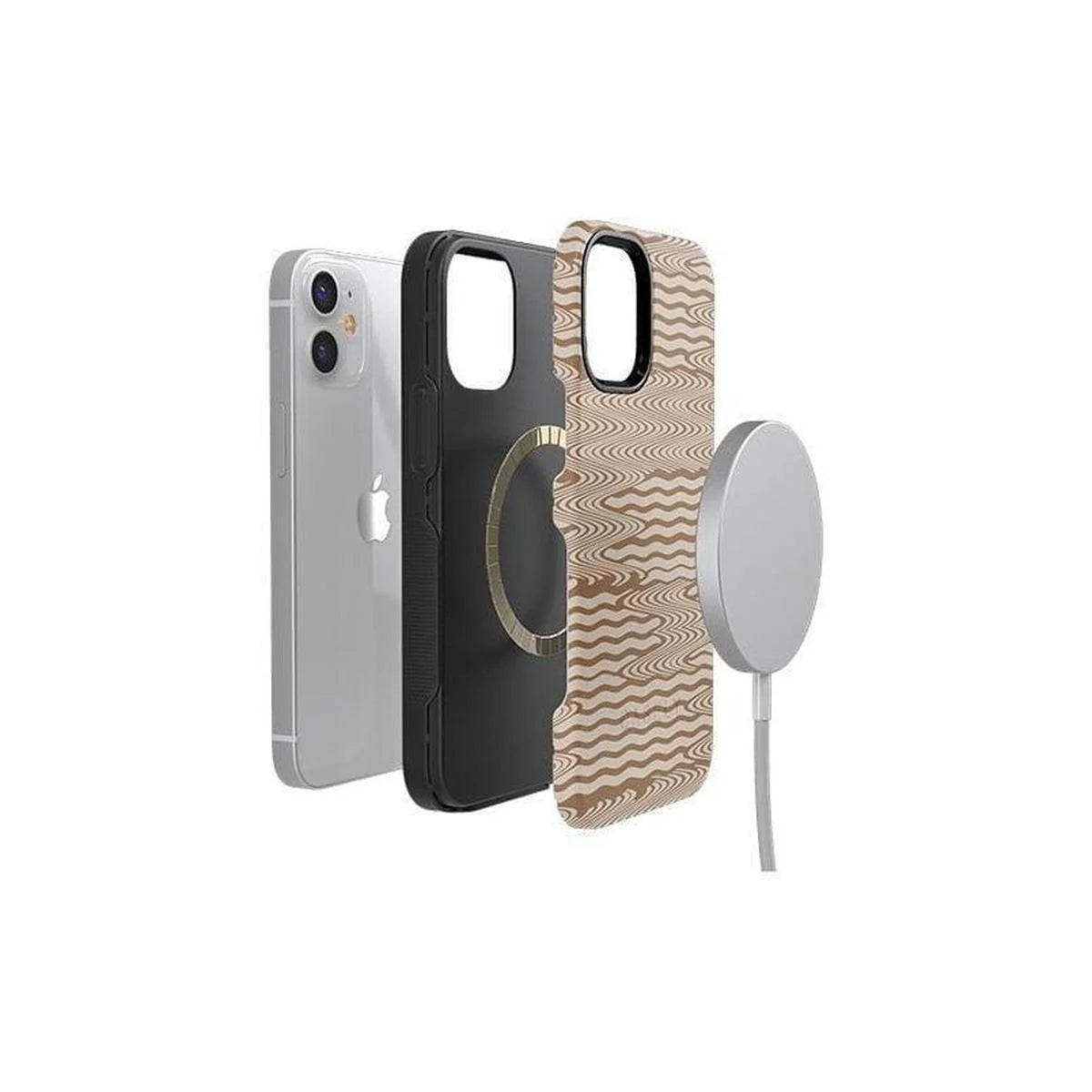 Mocha Ripple | Brown Waves Case