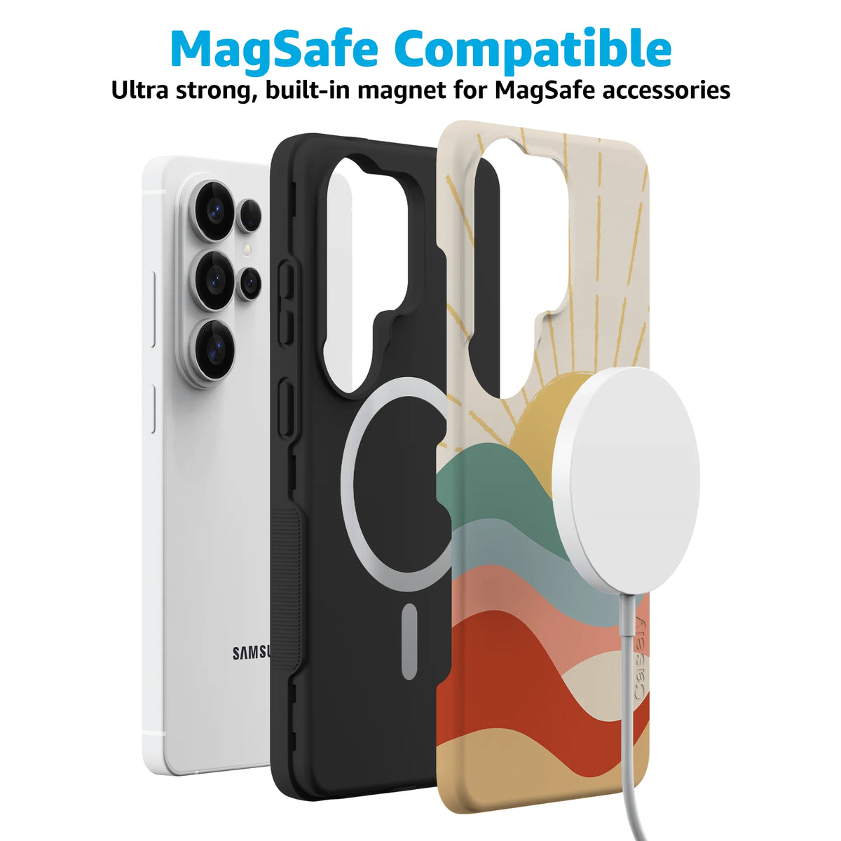 Here Comes the Sun | Colorblock Sunset Samsung Case