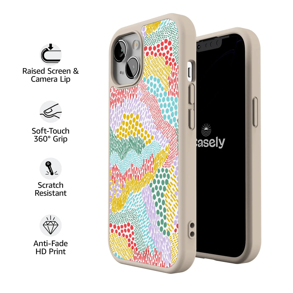 Color Me Happy | Pattern Colorblock Case