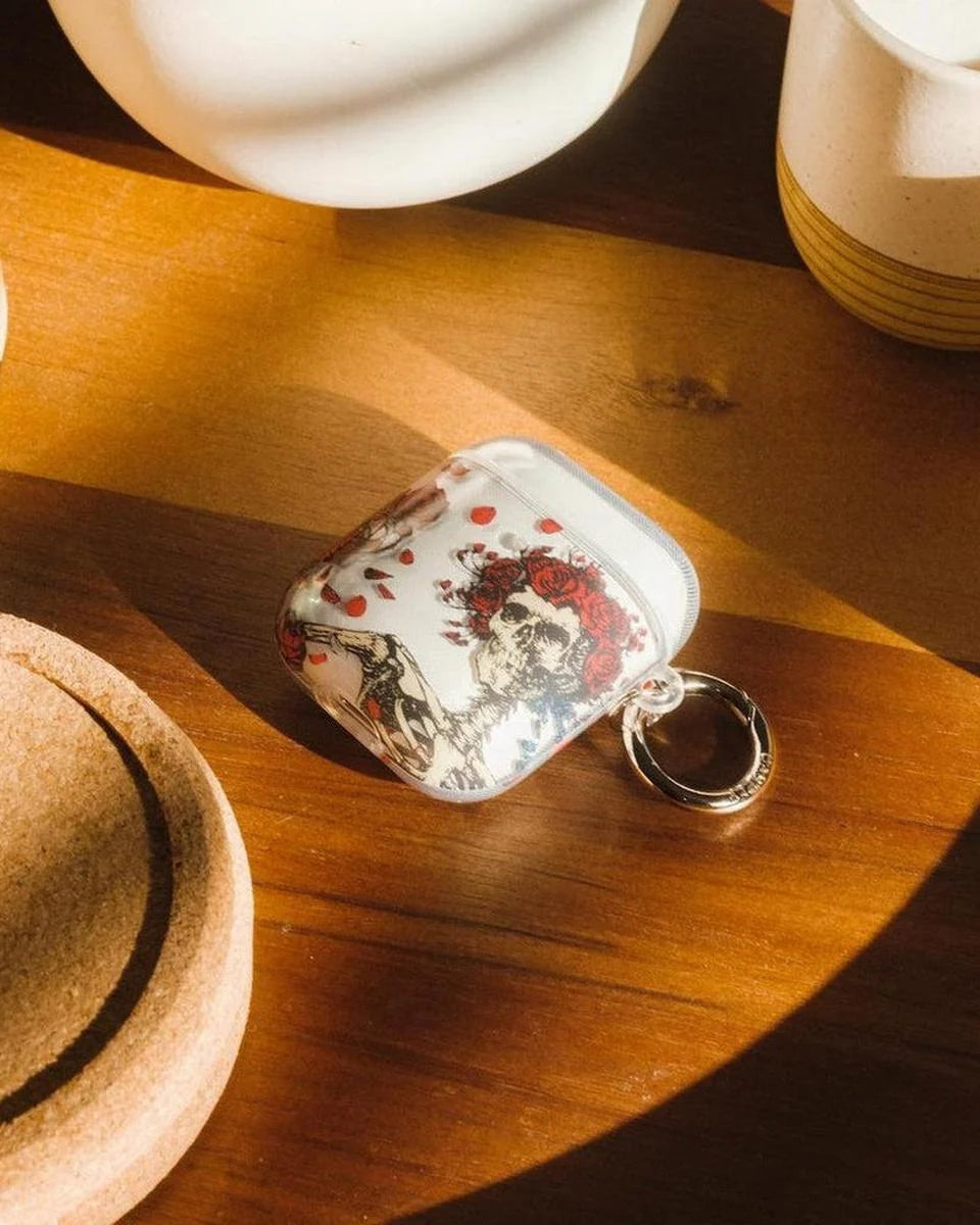 Forever Grateful | Grateful Dead Skeleton Floral AirPods Case