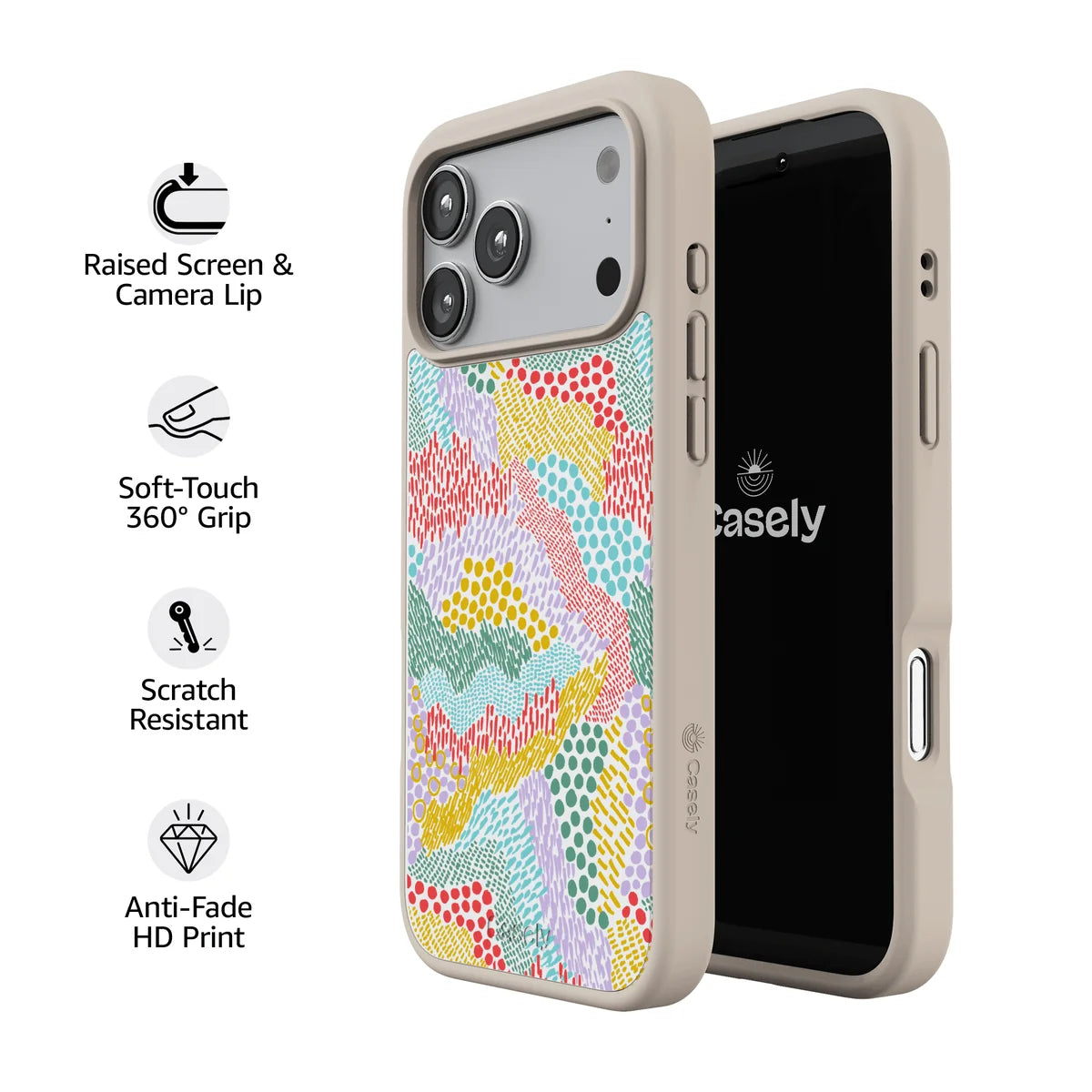 Color Me Happy | Pattern Colorblock Case