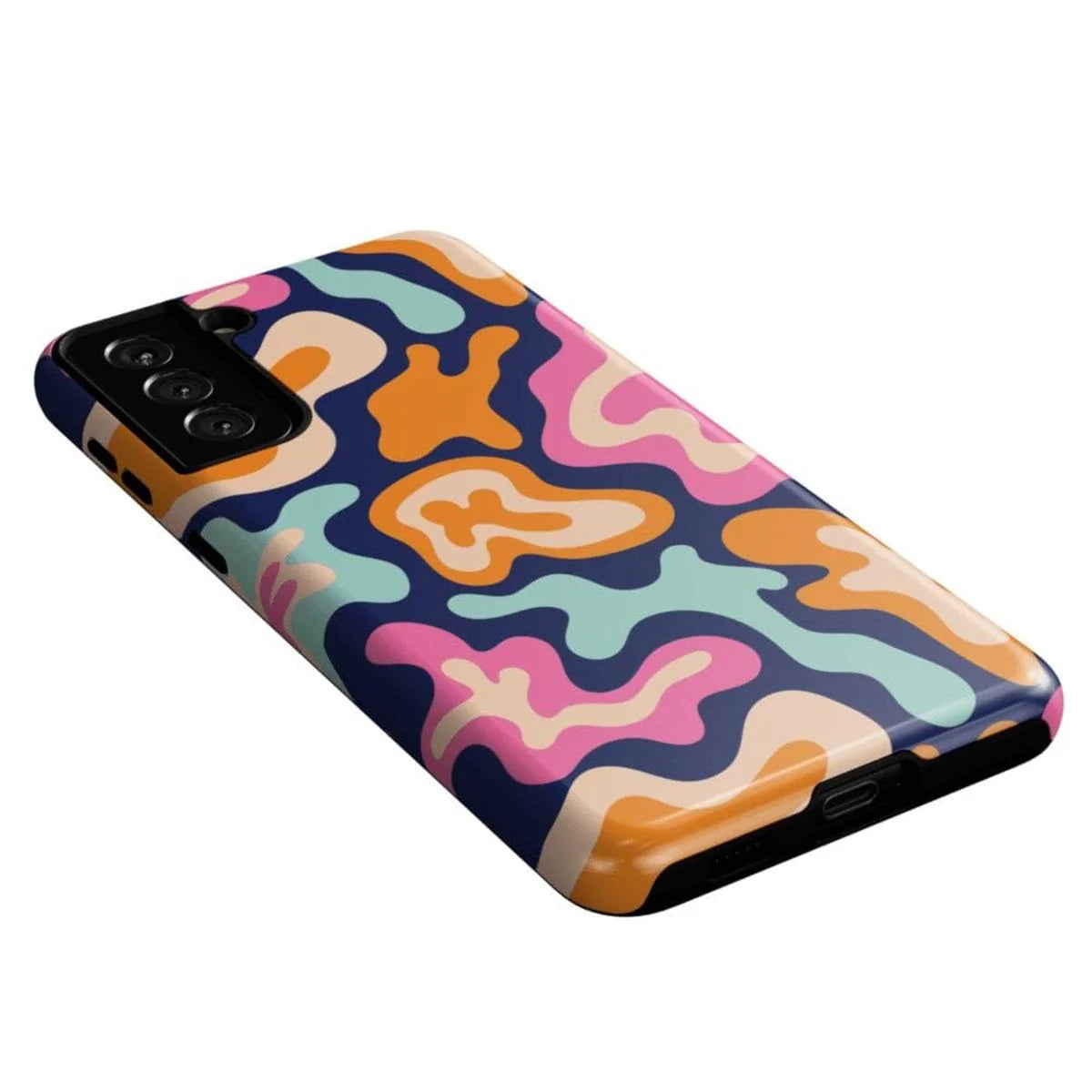 Midnight Color Splash | Abstract Retro Samsung Case