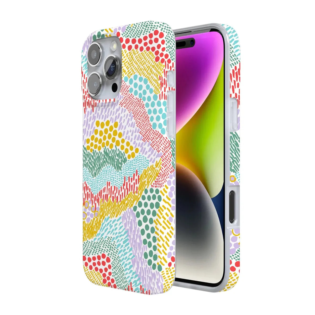 Color Me Happy | Pattern Colorblock Case