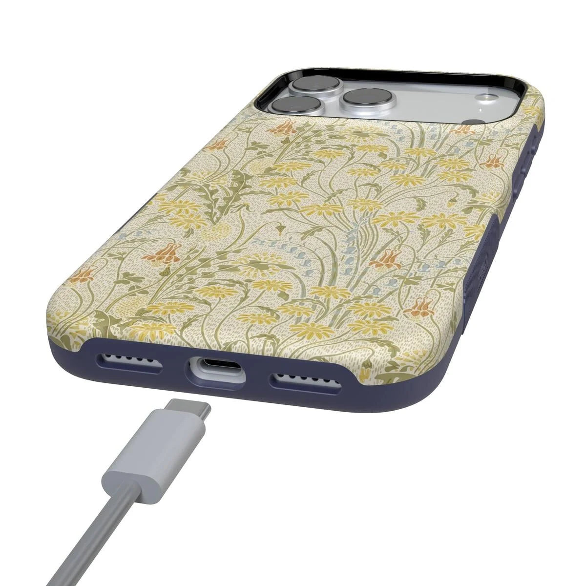 Boho Blooms | Golden Floral Case