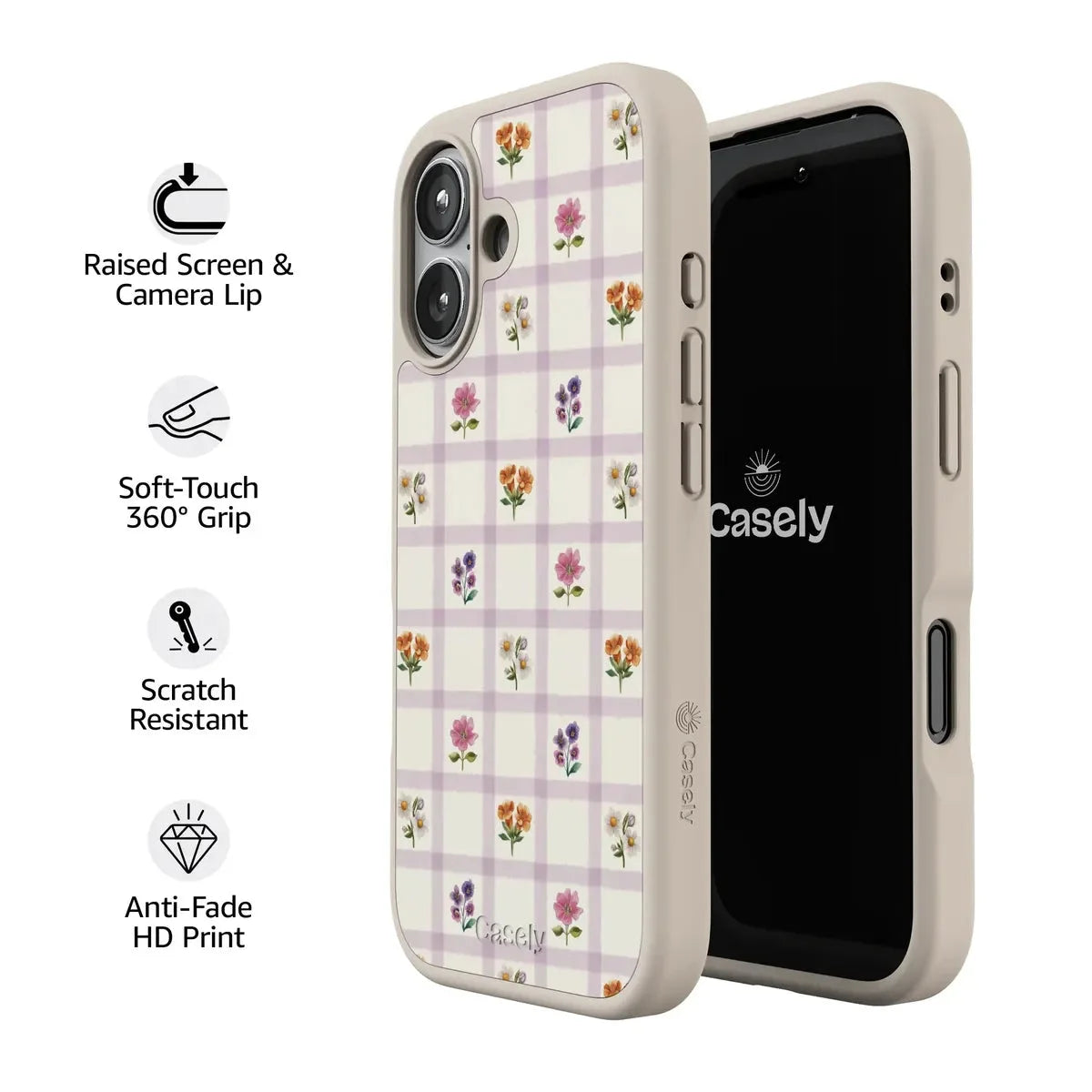 Meadow Check | Floral Gingham Case