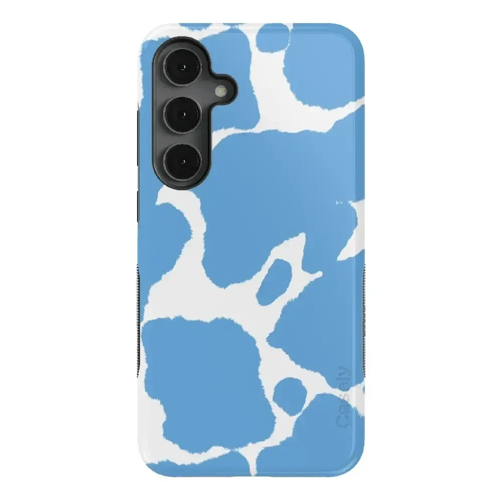 Current MOOd | Light Blue Cow Print Samsung Case