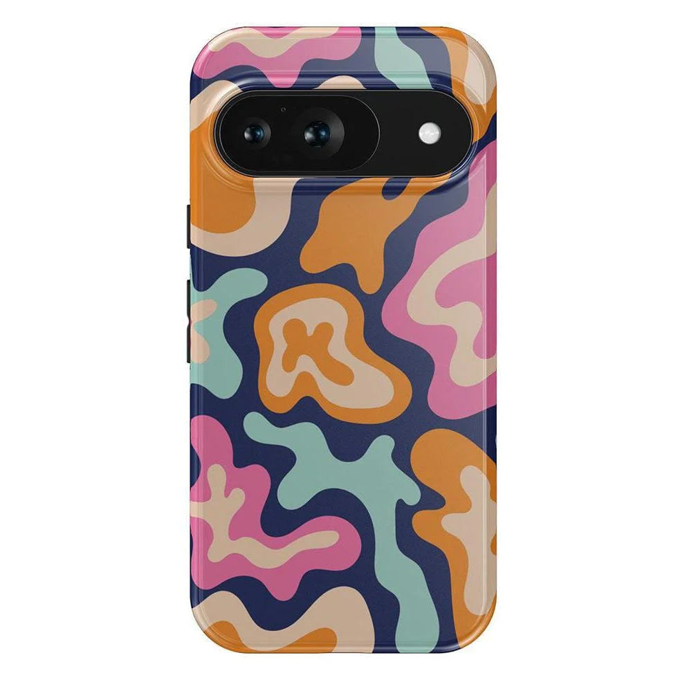 Midnight Color Splash | Abstract Retro Google Pixel Case