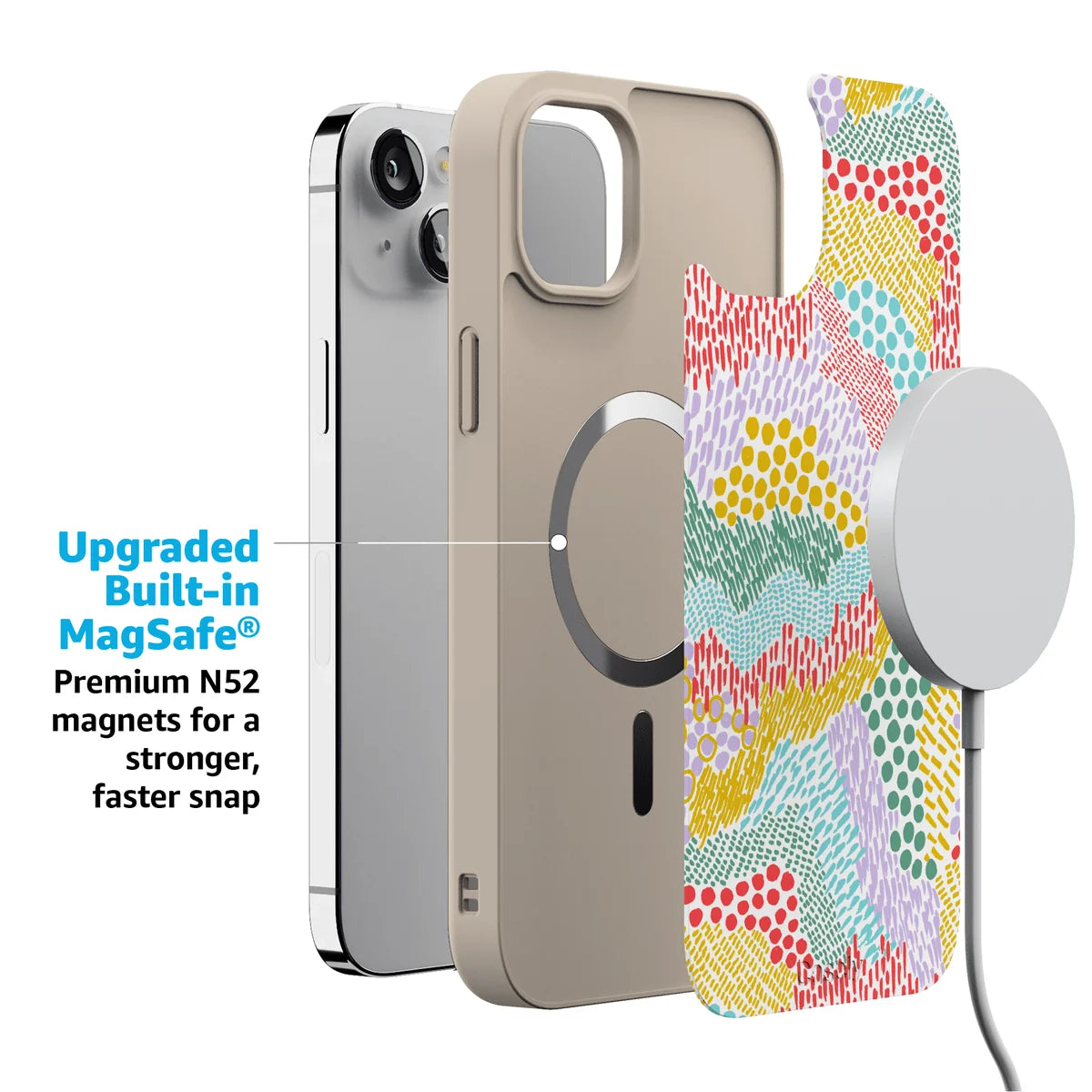 Color Me Happy | Pattern Colorblock Case
