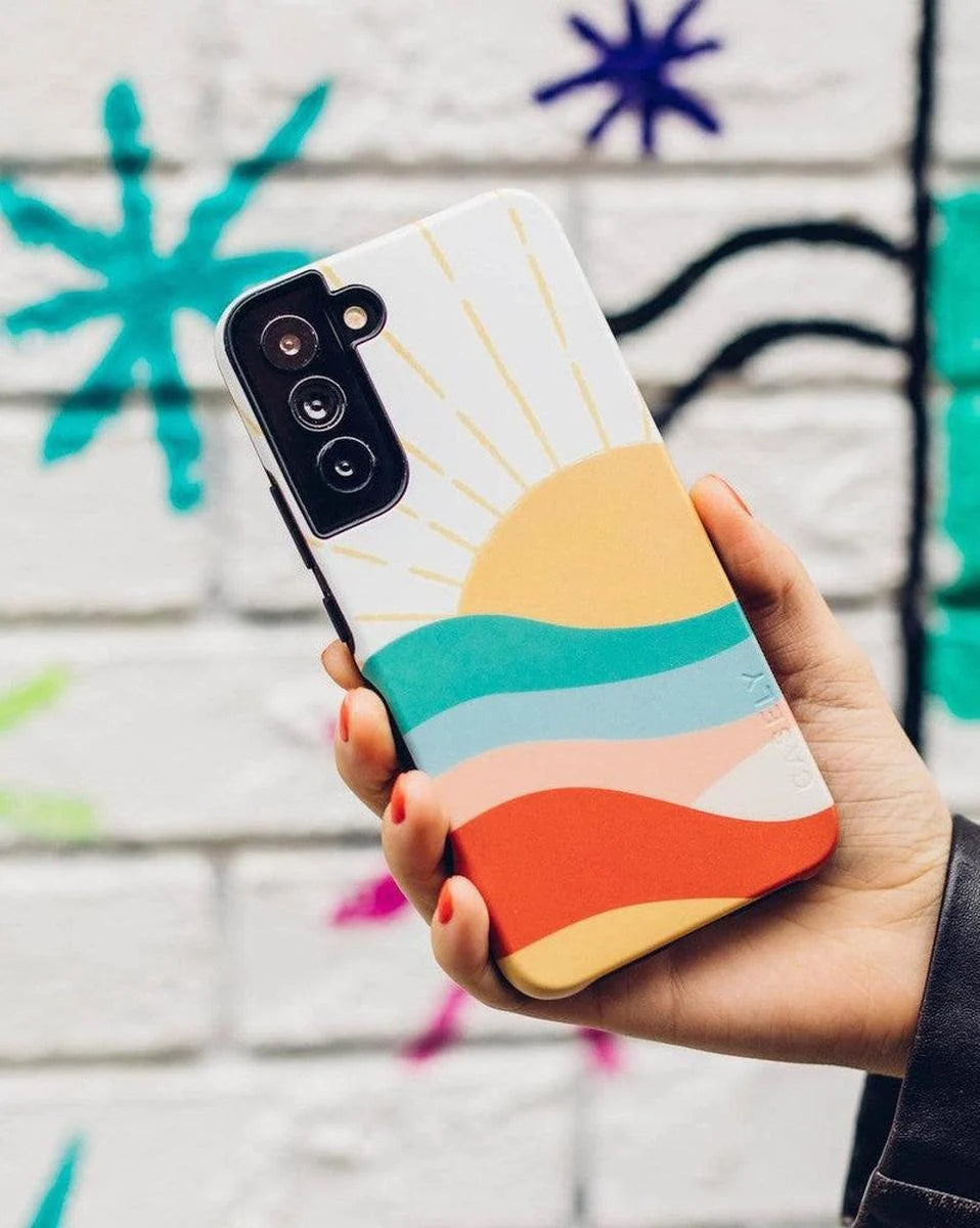 Here Comes the Sun | Colorblock Sunset Samsung Case