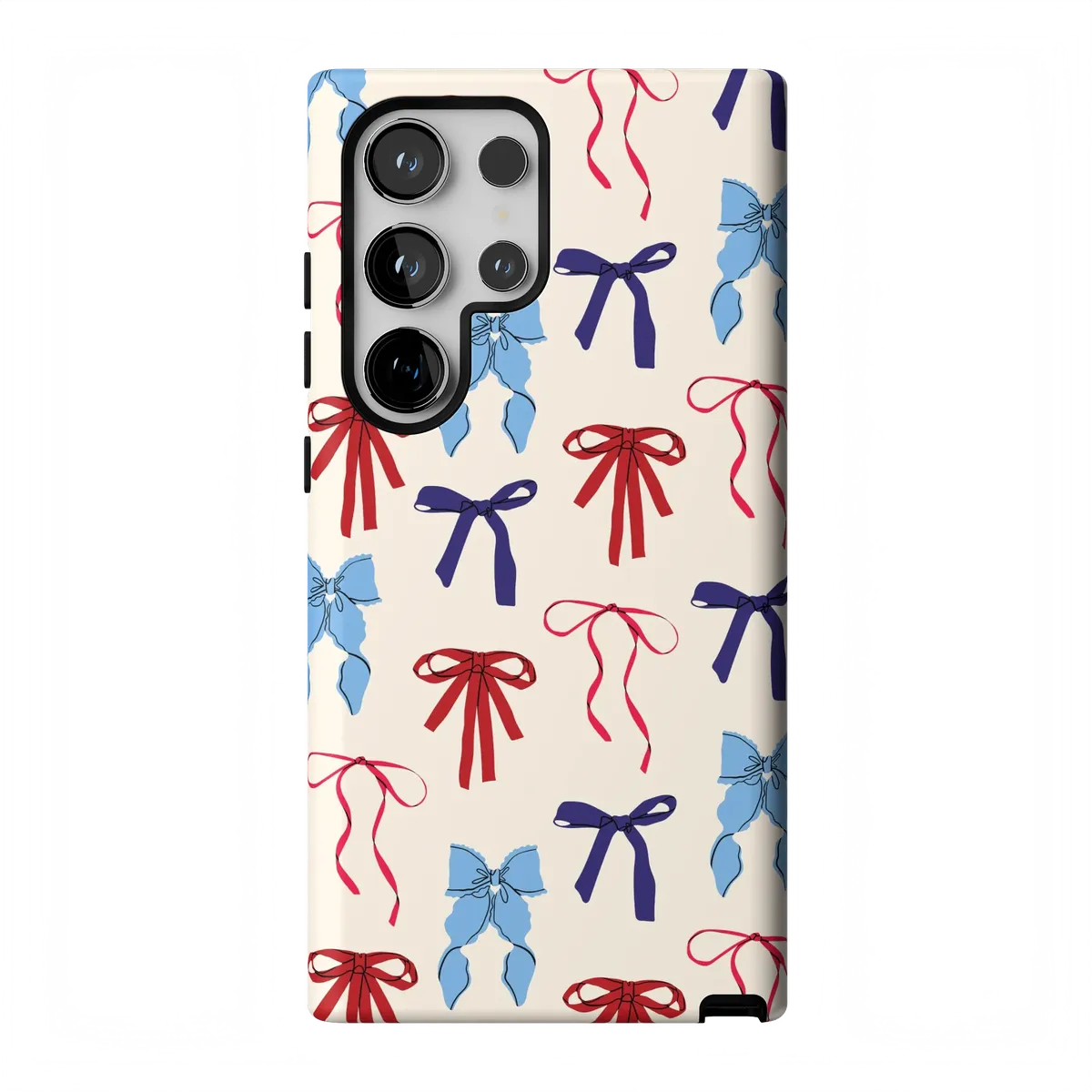 American Girlie | Red White & Blue Bows Case