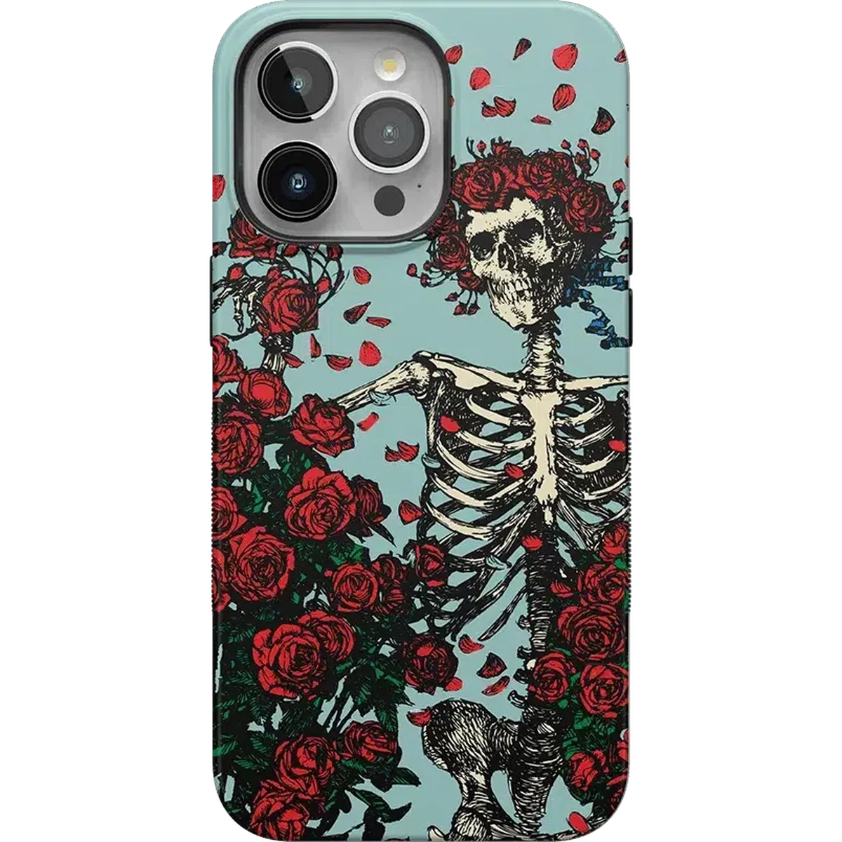 Forever Grateful | Grateful Dead Skeleton Floral Case