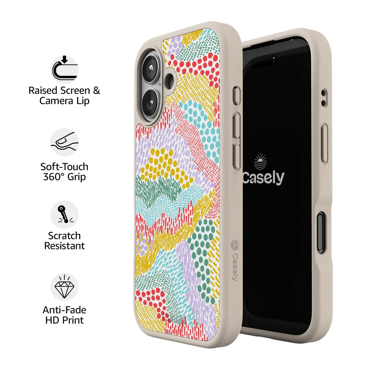 Color Me Happy | Pattern Colorblock Case