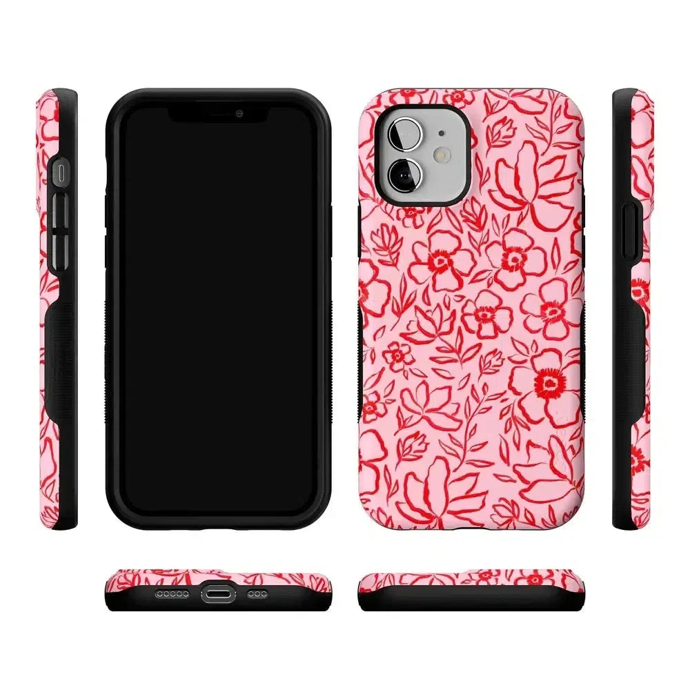 Blush Garden | Floral Doodle Case