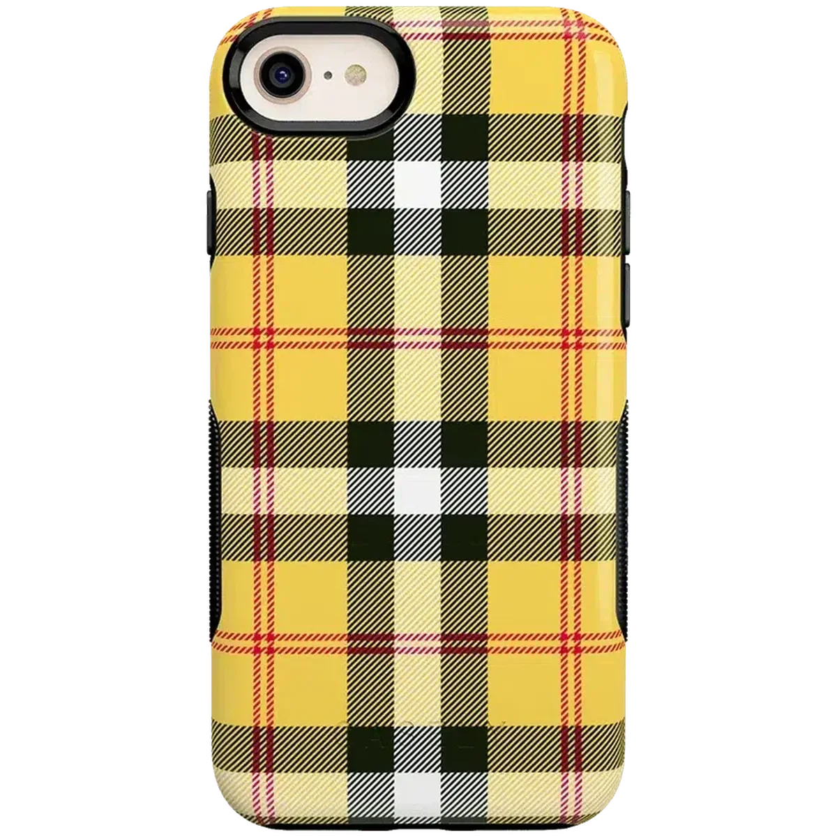 As if! | Yellow Plaid iPhone Case