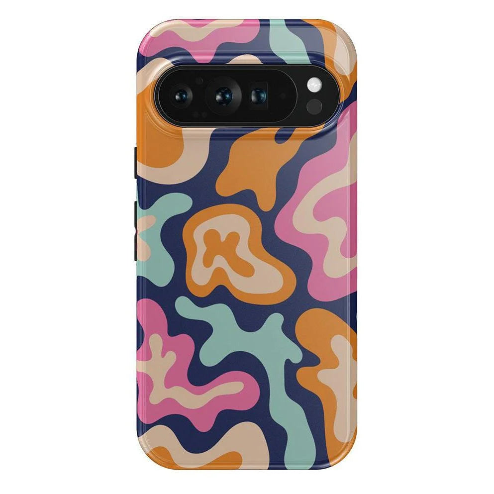 Midnight Color Splash | Abstract Retro Google Pixel Case