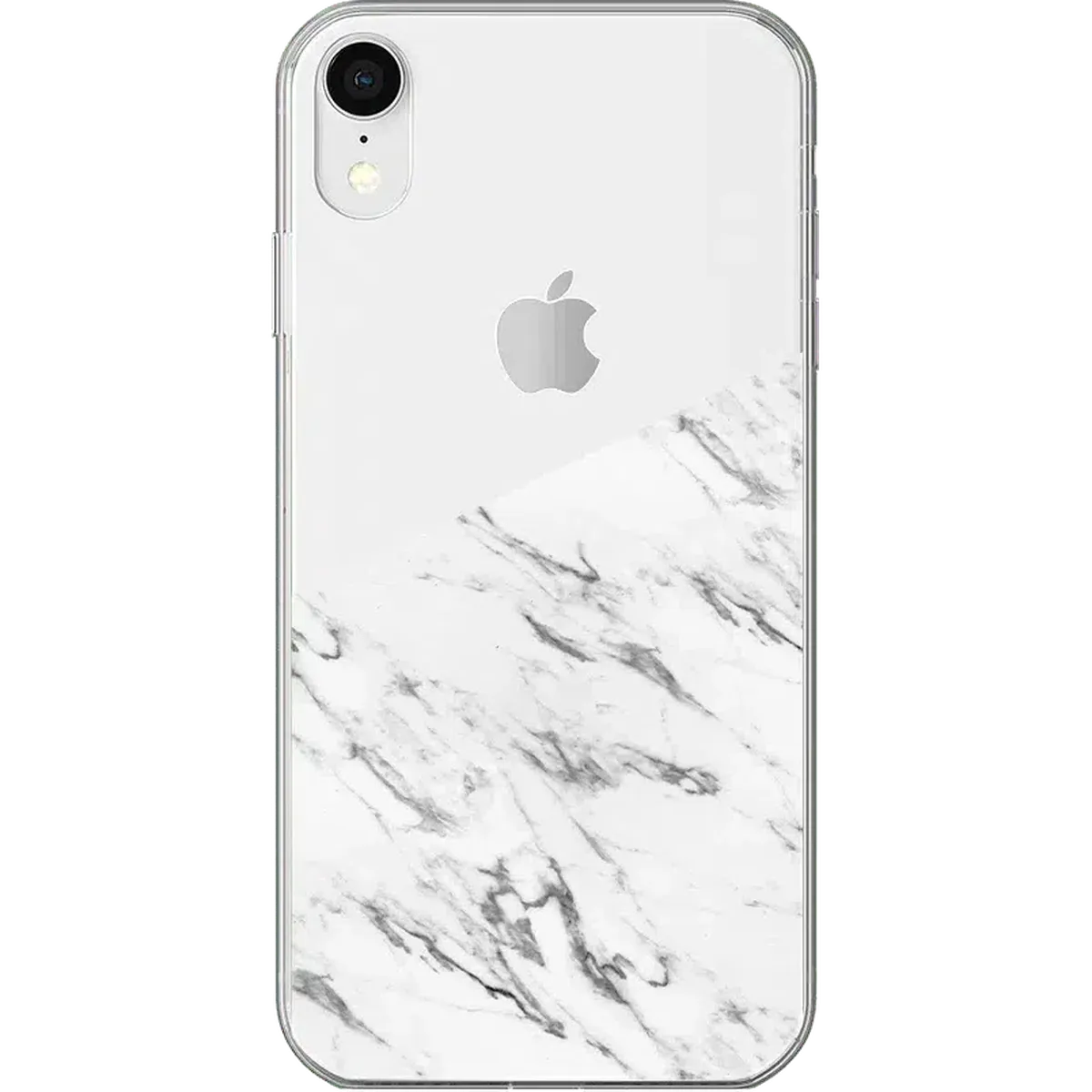 Let's Split | Half White Clear Marble Case