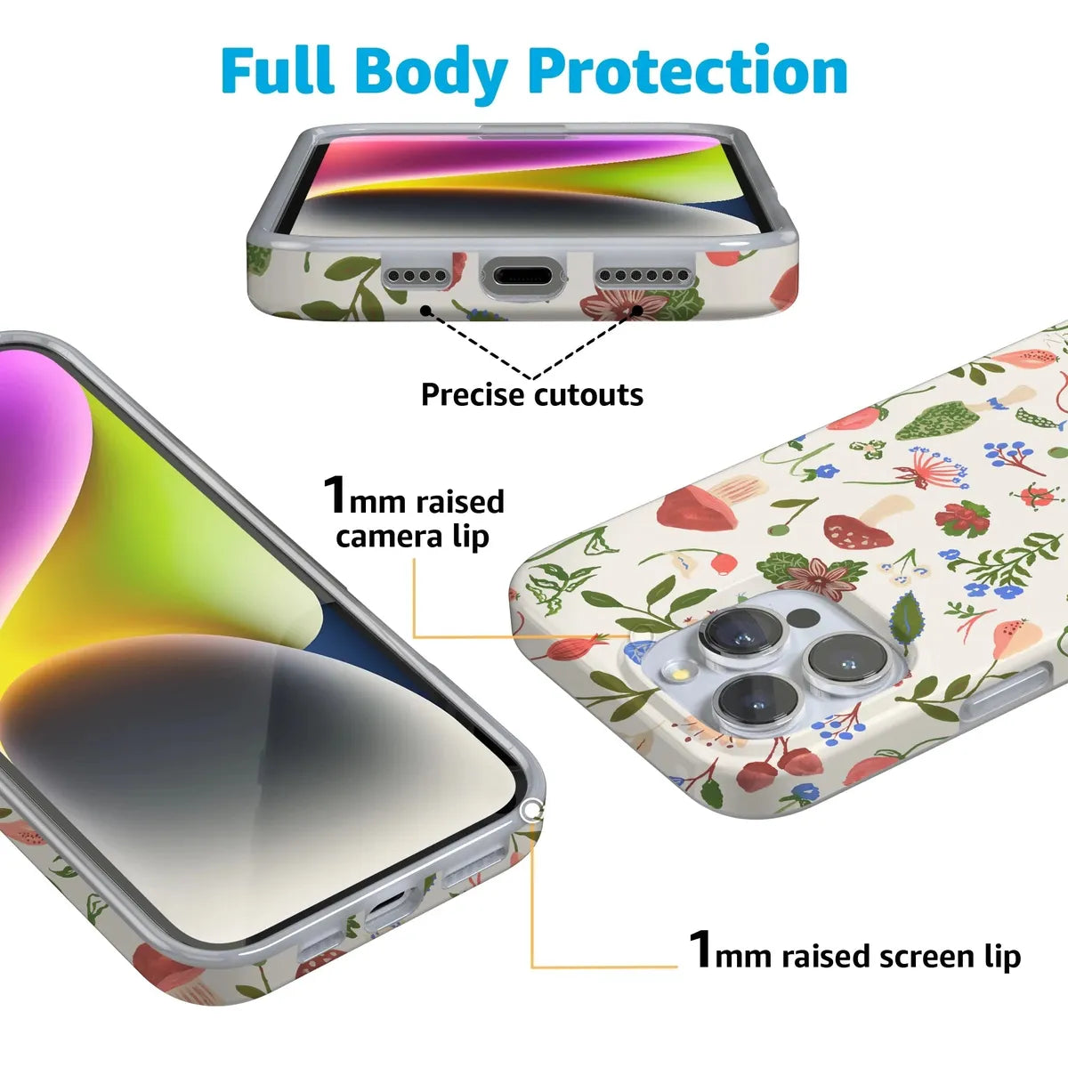Garden Party | Mushroom Floral Case