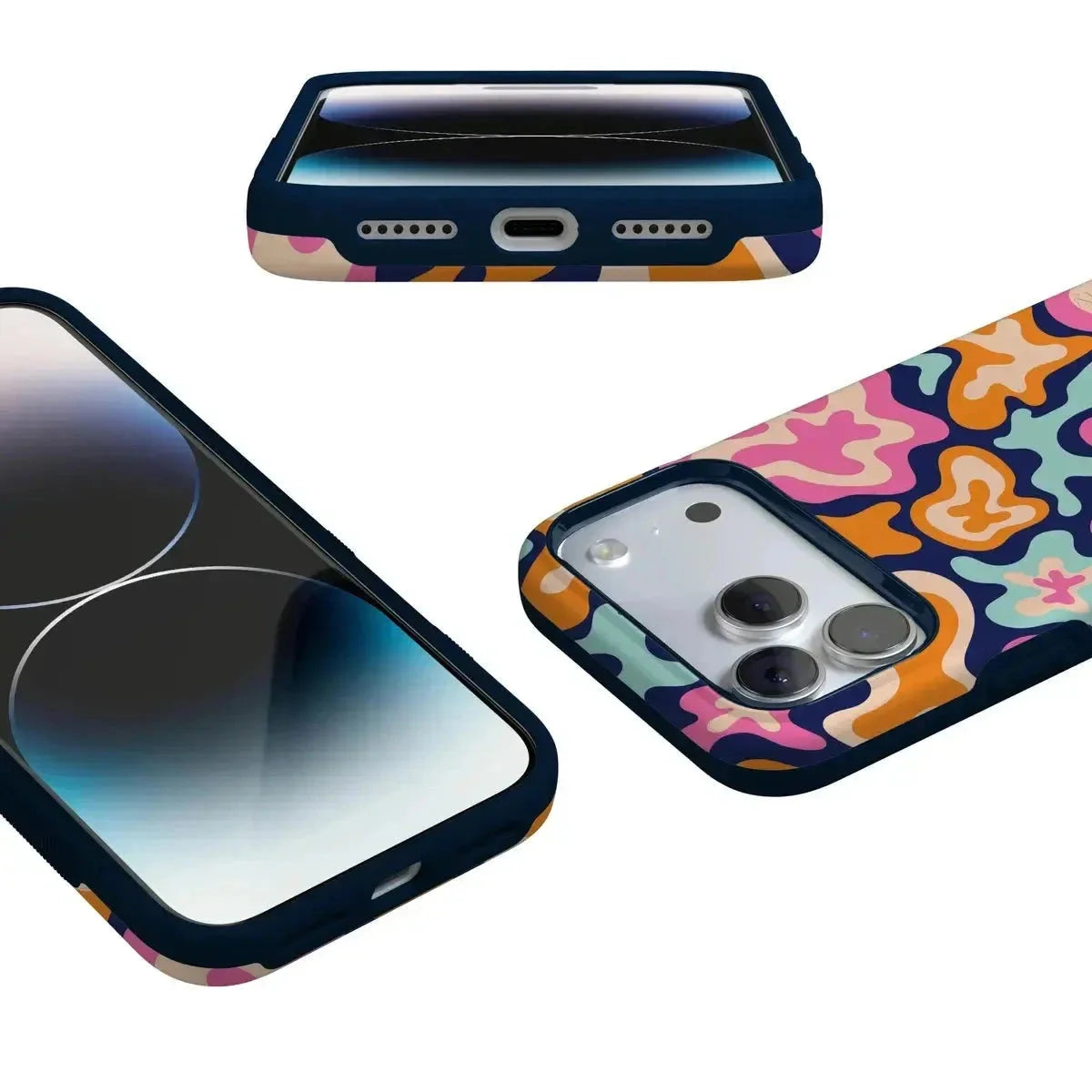 Midnight Color Splash | Abstract Retro Case