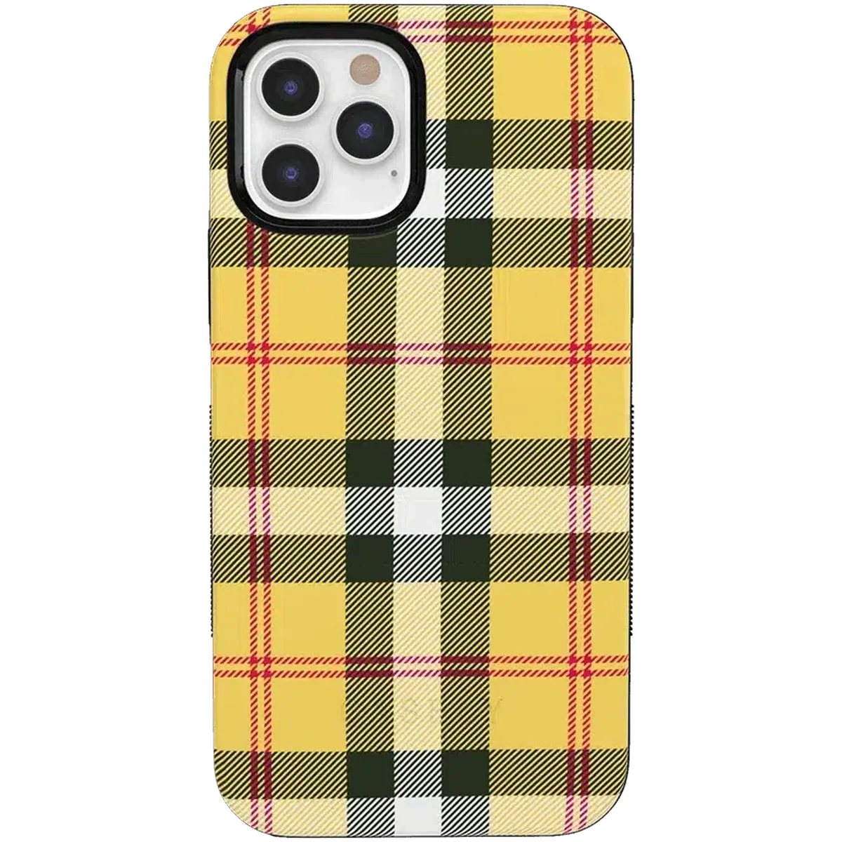 As if! | Yellow Plaid iPhone Case