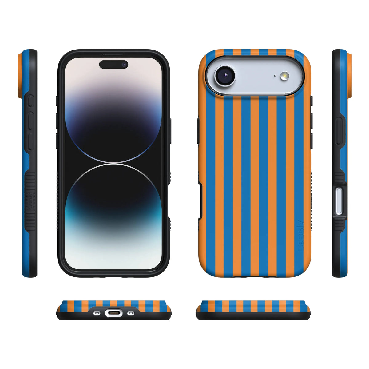 Go New York | Blue & Orange Stripes Case