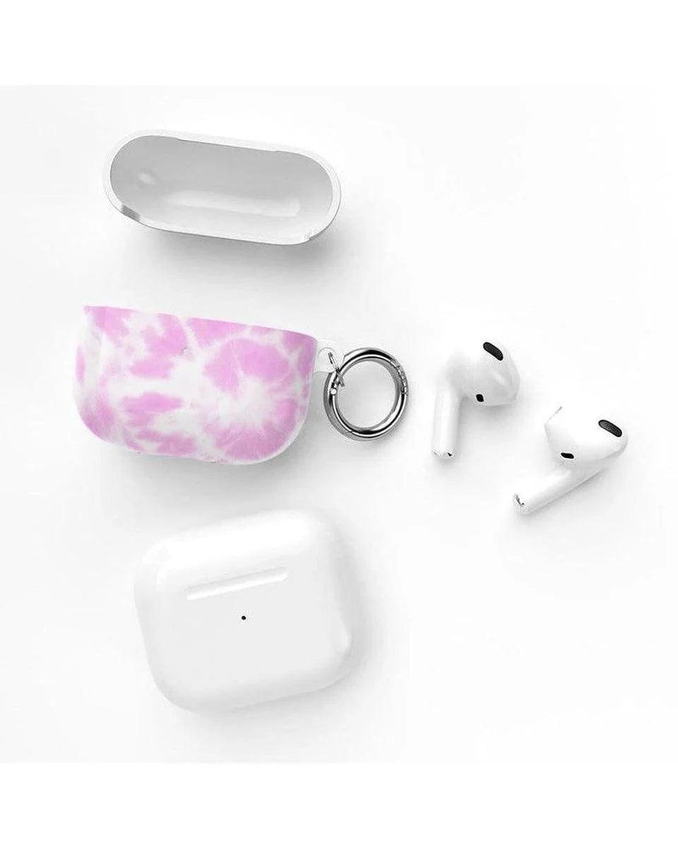 Down for Whatever | Light Pink Tie Dye AirPods Case
