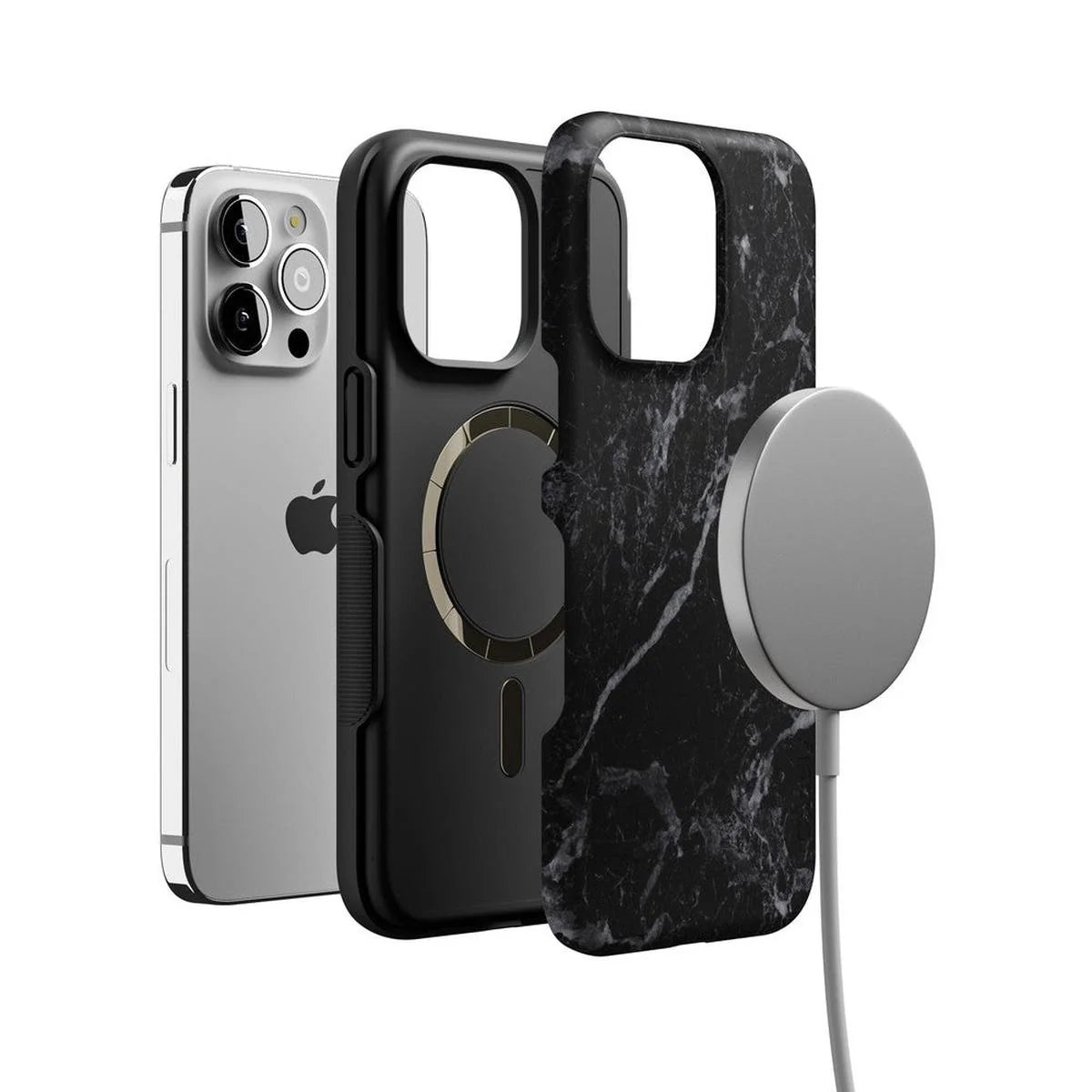 Black Pearl | Classic Black Marble Case