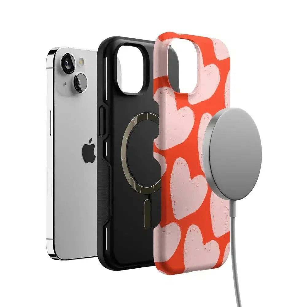 Love You More | Heart Doodle Case