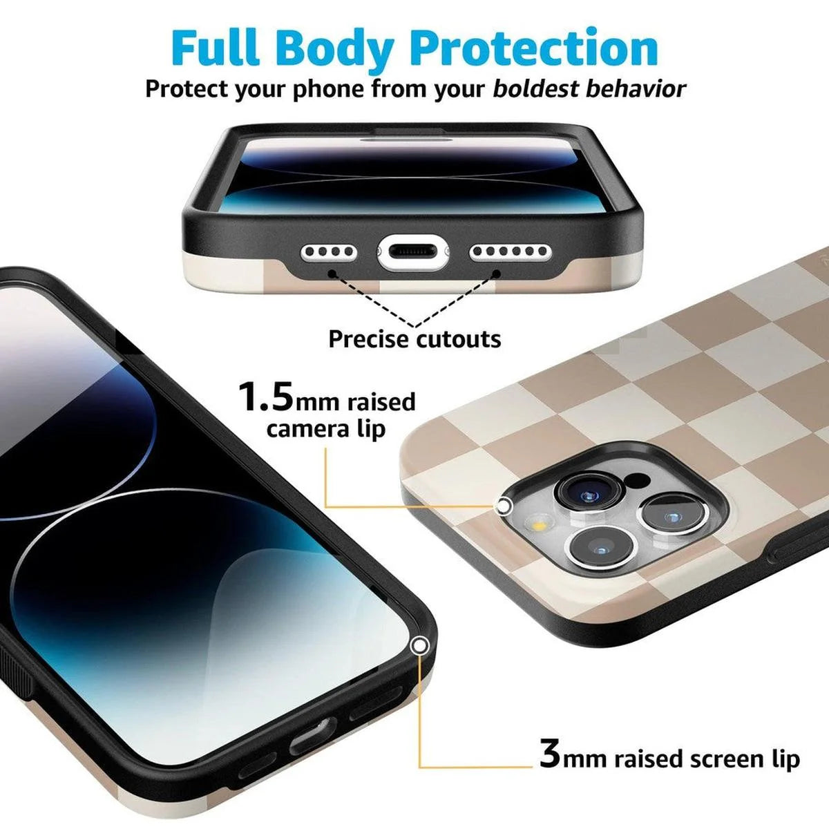Fit Check | Neutral Checkerboard Case