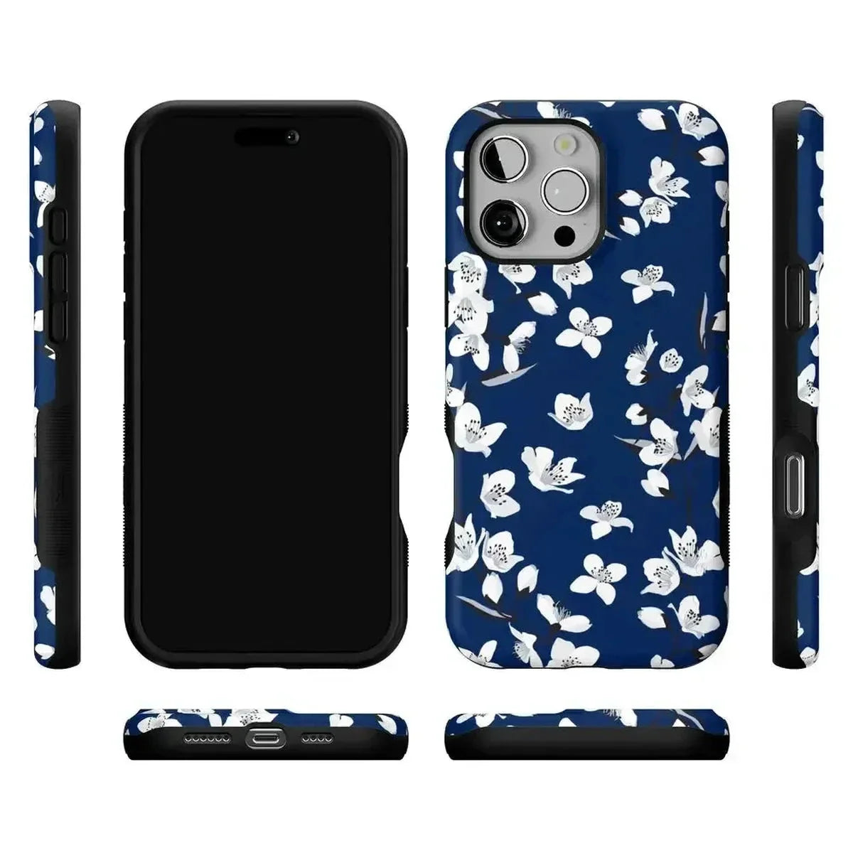 Floral Forest | Navy Cherry Blossom Floral Case