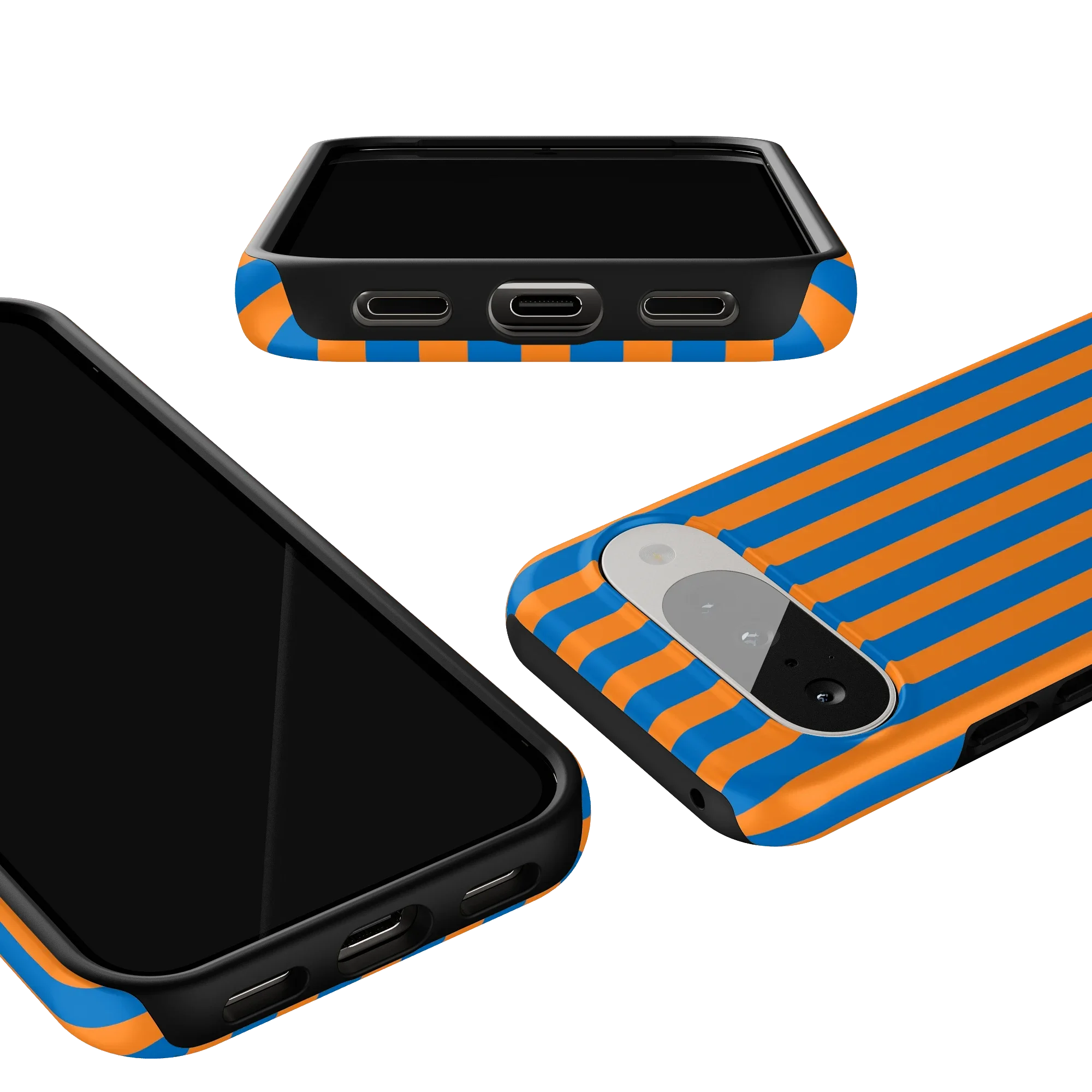 Go New York | Blue & Orange Stripes Case