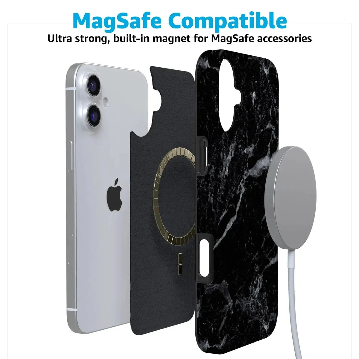 Black Pearl | Classic Black Marble Case