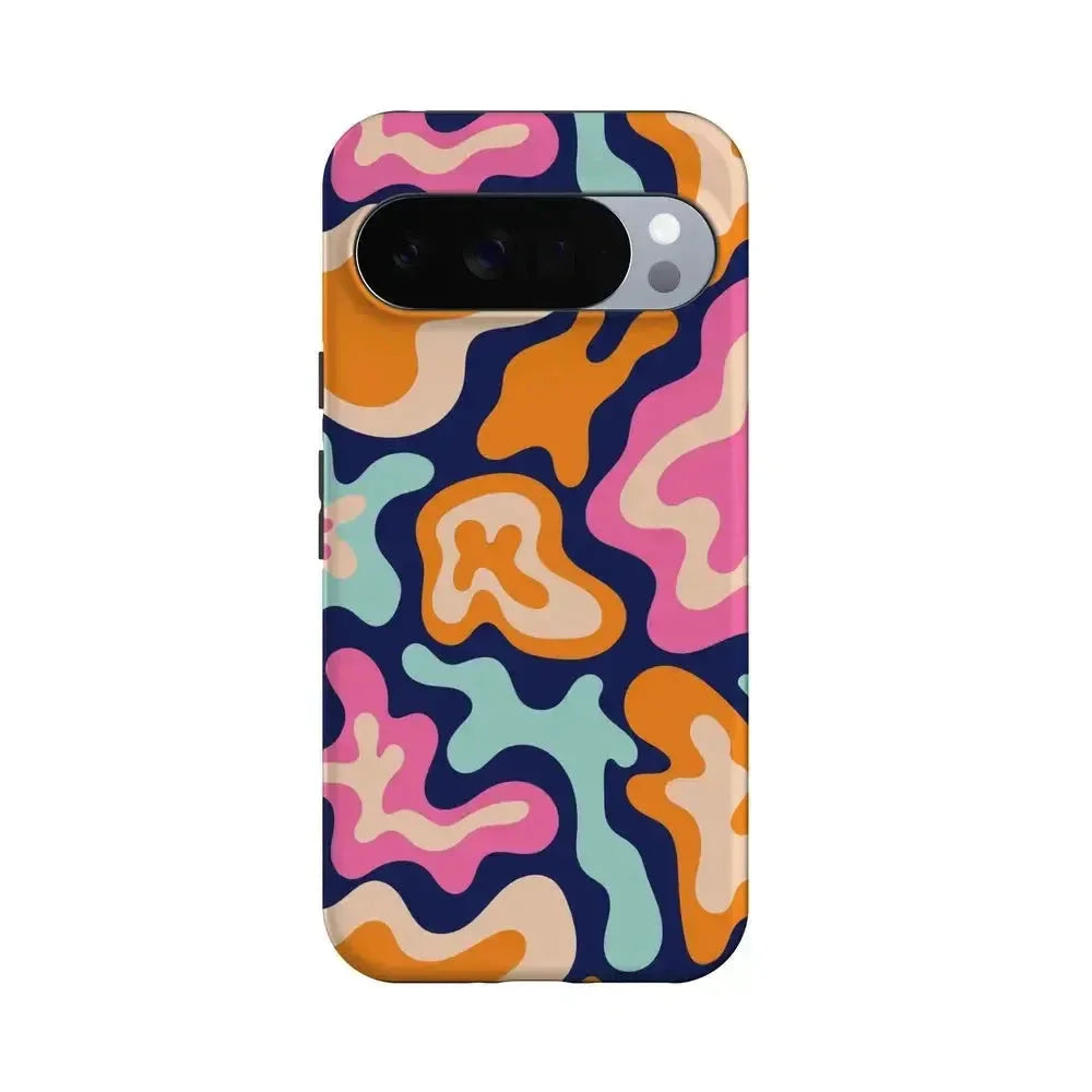 Midnight Color Splash | Abstract Retro Google Pixel Case