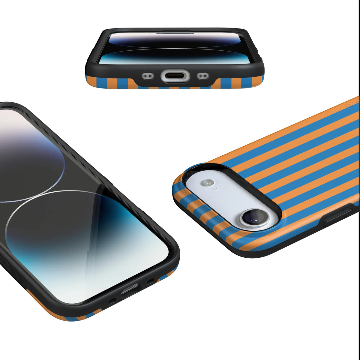 Go New York | Blue & Orange Stripes Case