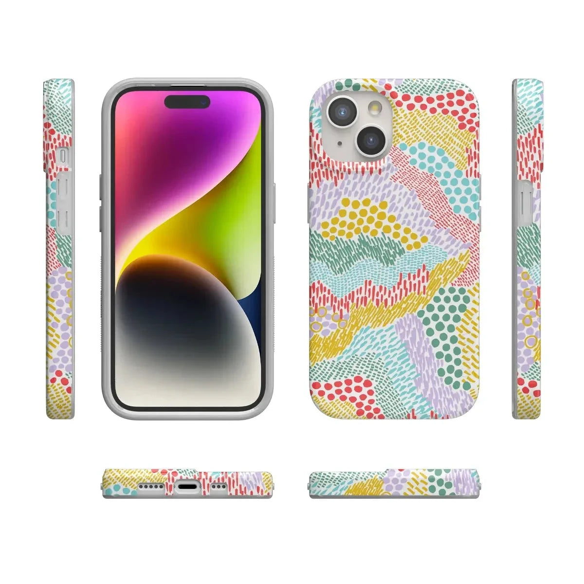 Color Me Happy | Pattern Colorblock Case