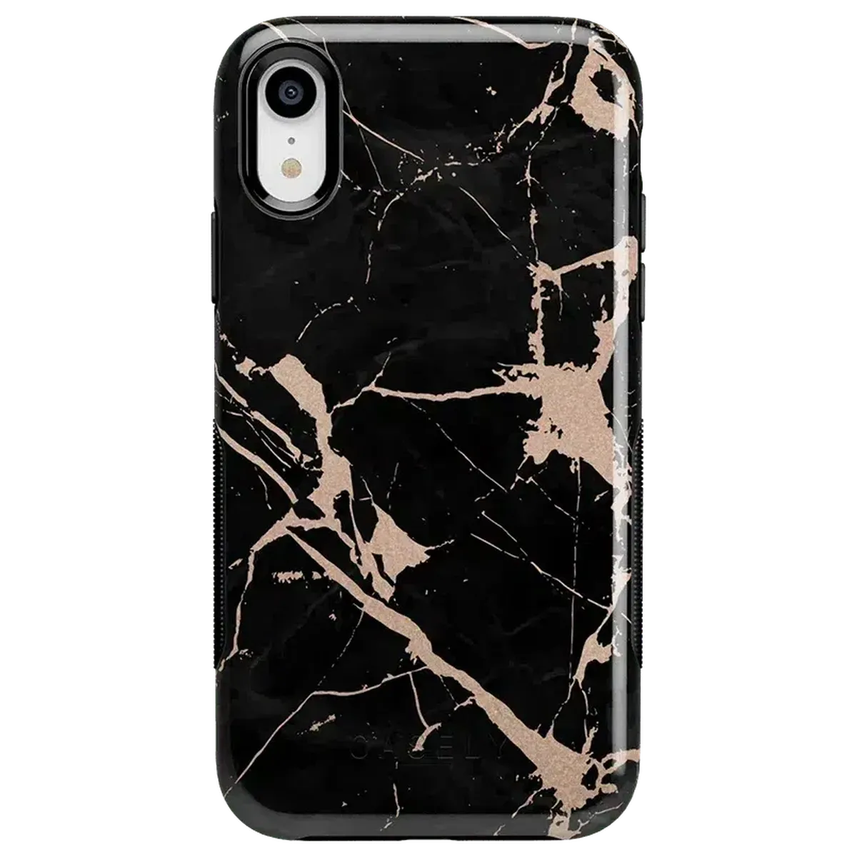 Hidden Gem | Rose Gold and Black Marble Case
